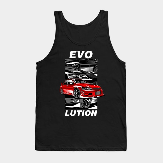 Lancer Evo VIII Tank Top by aredie19